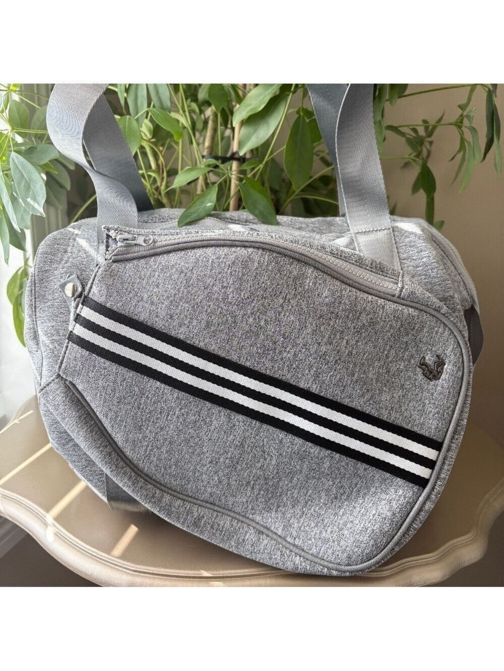 Grey Litmon 3 In 1 Pickleball Duffel Gym Bag with Detachable Paddle Pocket